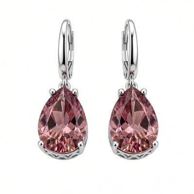 Серьги из серебра 925 с раух-топазом — Серебро 925