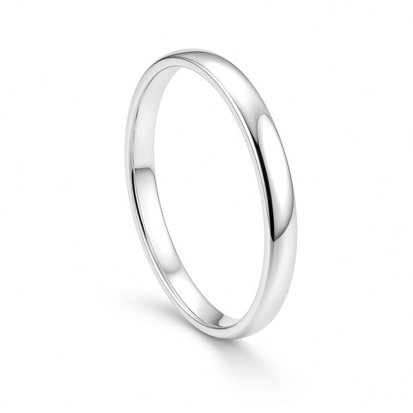 Обручальное кольцо из серебра 925 Ultra White 4 мм — Серебро 925