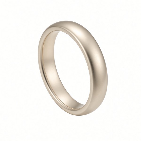 Обручальное кольцо из серебра 925 Simple Matte 5 мм — Серебро 925