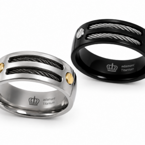 Кольцо из титана Steel Wire