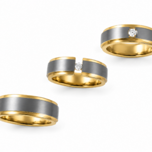 Кольцо из титана ,коллекция Gold Infinity