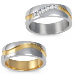 Кольцо из титана Golden Elegance