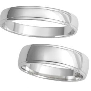 Обручальное кольцо из серебра 925