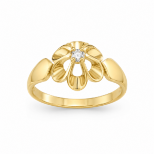 Кольцо «Golden Blossom» из желтого золота 585