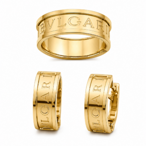 Комплект из желтого золота 585 BVLGARI