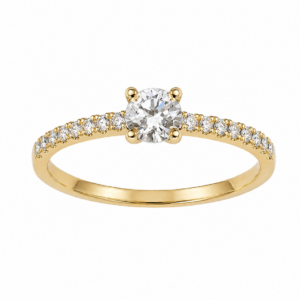 Кольцо «Royal Spark» из желтого золота 585